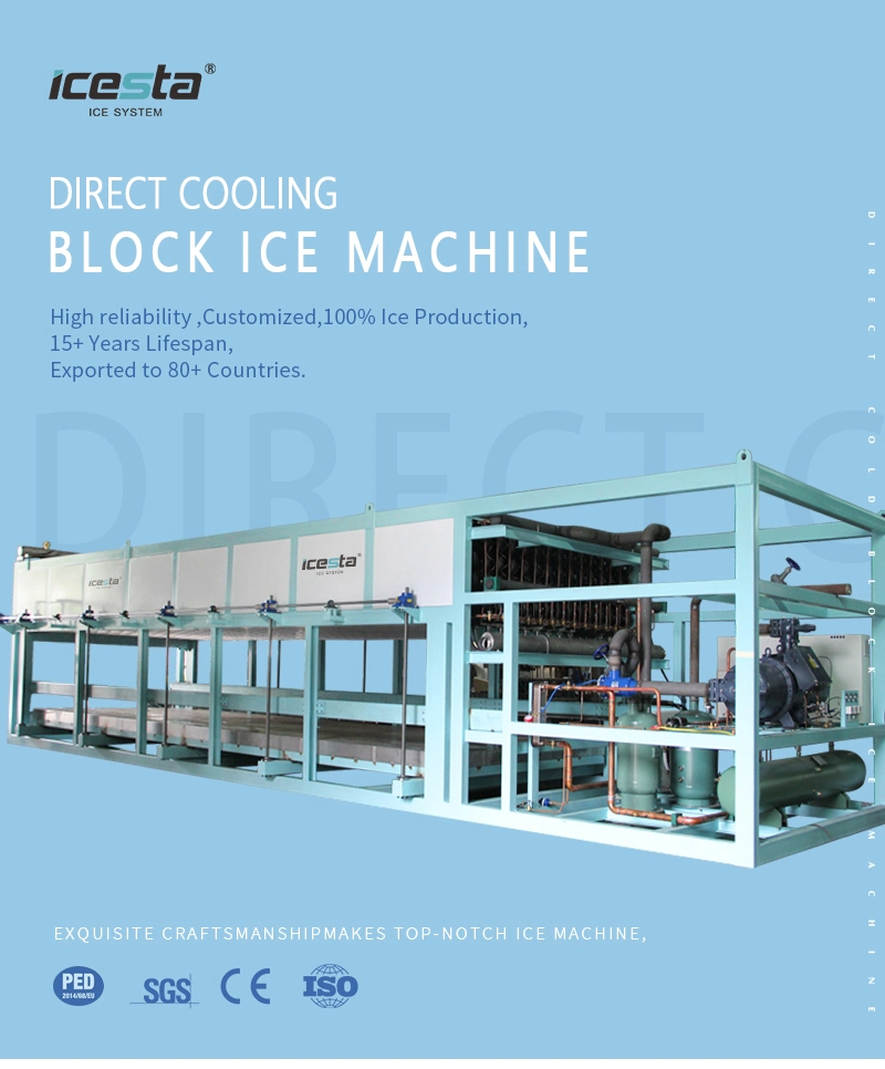 20 Ton Industrial Commercial Ice Block Making Machine Price with Crusher